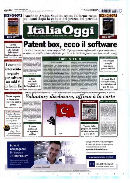 Italia oggi : quotidiano di economia finanza e politica